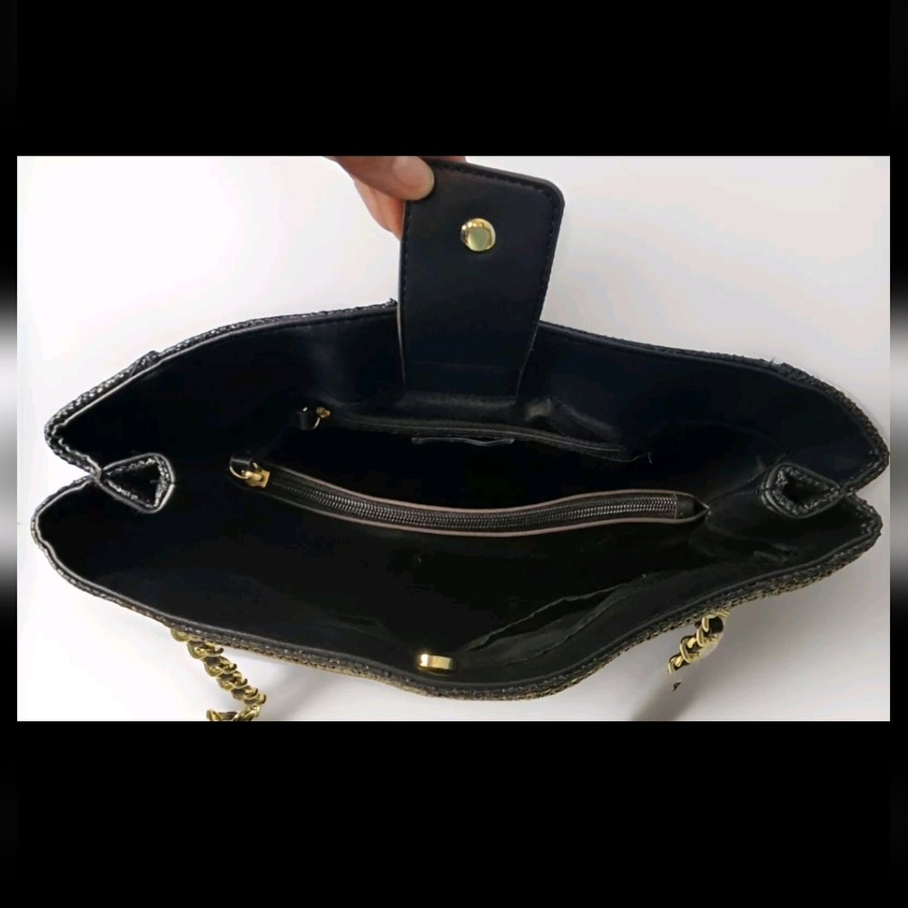 Liz Claiborne Black City Tote Shoulder Bag NWT - Picture 5 of 9